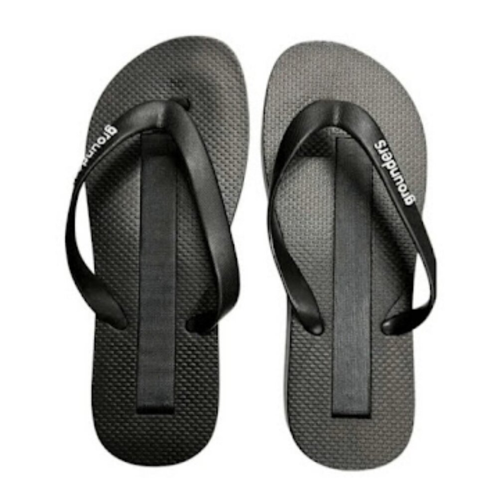 Black Women's Flip Flop Sandals - Grounders